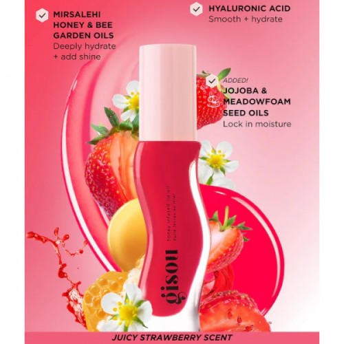 Honey Infused Lip Oil Strawberry Sorbet By Gisou