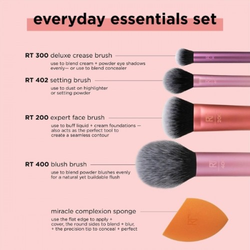 Real Techniqiues Brush Set Everyday Essentials Set