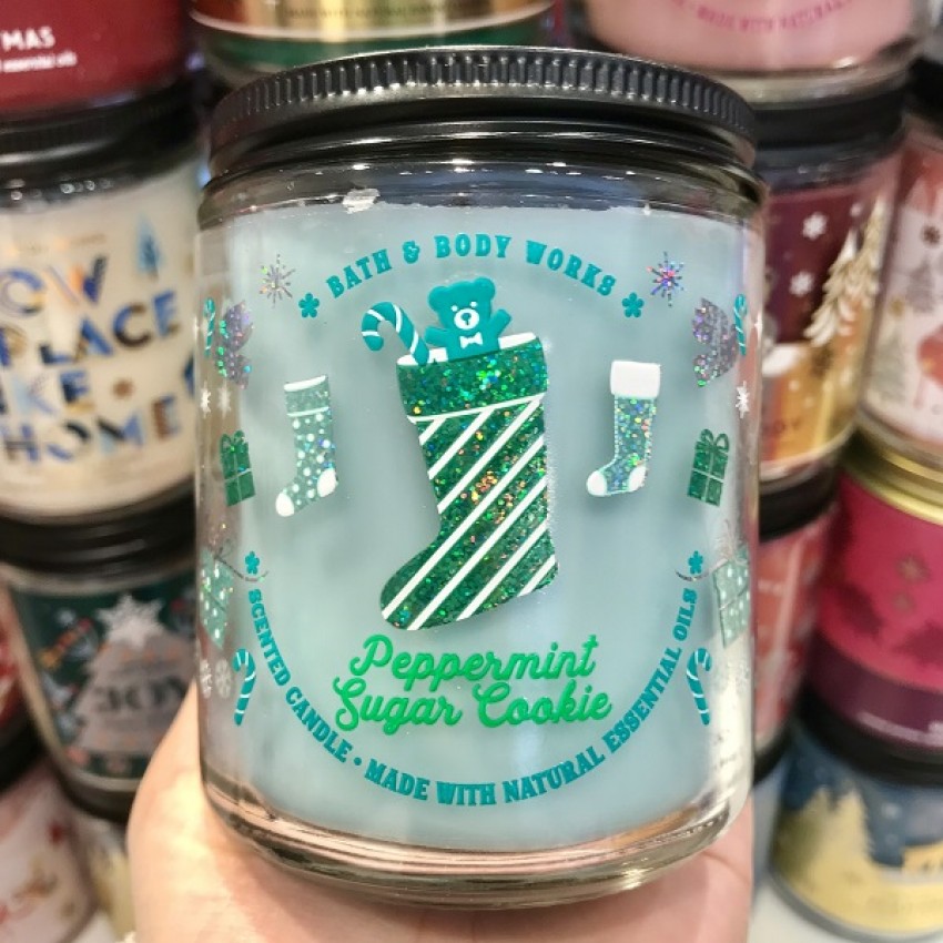 peppermint bath and body works candle