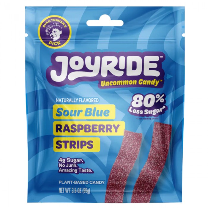 JOYRIDE Candy Strips Sour Blue Raspberry